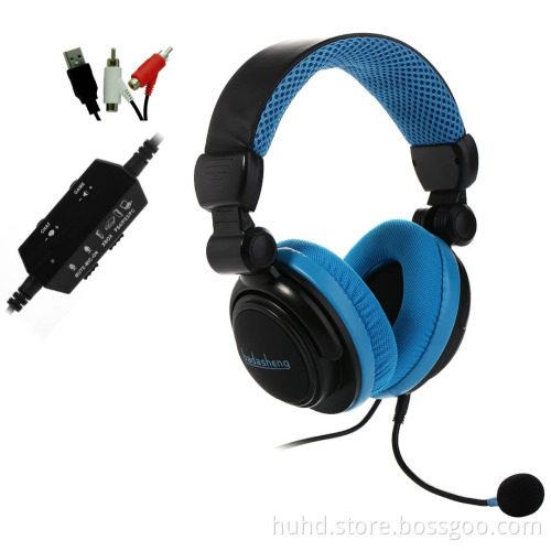 Big wearing comfortable gaming stereo headphone headset for game consles PS3 Xbox 360PS4 Xbox one PC with detachable microphone